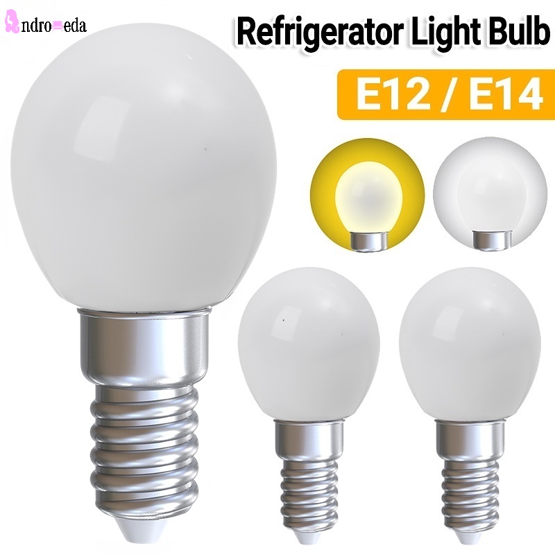 หลอดไฟ LED E12 E14 220V ความสว่างสูง แบบเปลี่ยน สําหรับตู้เย็น 1 ชิ้น