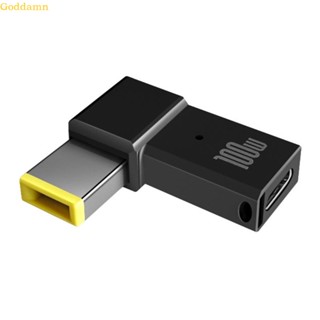 Godd อะแดปเตอร์ชาร์จ USB-C Type C ตัวเมีย เป็นตัวผู้ ทรงสี่เหลี่ยมผืนผ้า สําหรับ DC Power