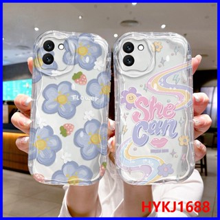 เคส Samsung A03 tpu เคสนิ่ม สีใส ลายครีม เคสโทรศัพท์ NYW