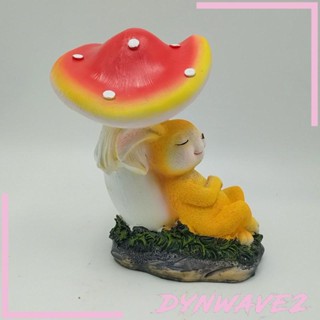 [Dynwave2] รูปปั้นกระต่ายน่ารัก เสมือนจริง สําหรับตกแต่งสวน ในร่ม กลางแจ้ง