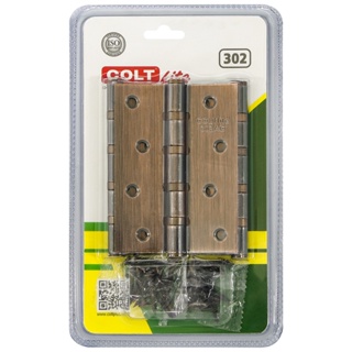 good.tools-COLT LITE บานพับสแตนเลส 201 #302 (แพ็ค3) 2มม. 4"x3" สีทองแดงรมดำ ถูกจริงไม่จกตา