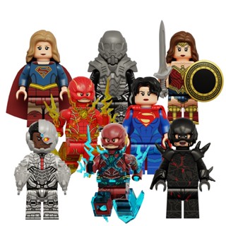 ฟิกเกอร์ Super Heroes Movie Flashpoint Wonder Women Cyborg Black Flash Supergirl General Zod Mini ของเล่นสําหรับเด็ก