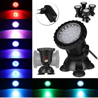 ใหม่ ไฟ LED 36 ดวง RGB สําหรับติดตกแต่งตู้ปลา 4 ชิ้น ☆Spdivines