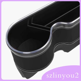 [szlinyou2] กล่องเก็บของ ติดเบาะหน้ารถยนต์ พอร์ต USB ทนทาน พร้อมแถบไฟ อเนกประสงค์ อุปกรณ์เสริม สําหรับจัดระเบียบกระเป๋า