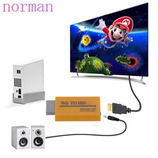 Norman WII ตัวแปลงสัญญาณ WII เป็น HDMI 720p 1080p สําหรับ TV Game Console DVI Monitor