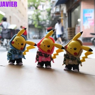 JAVIER โมเดลตุ๊กตาฟิกเกอร์ Pokemon Kawaii Anime Pocket ของเล่นสําหรับเด็ก