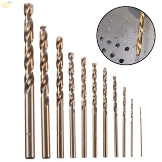 【VARSTR】Drill Bit Home Parts Replacement Set 0.39inch 1-5mm Cobalt Round Shank