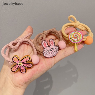 [jewelrybase] ยางรัดผมอะคริลิค ลายการ์ตูนกราฟฟิตี้น่ารัก สีแคนดี้ สไตล์เกาหลี บูติก สําหรับเด็กผู้หญิง