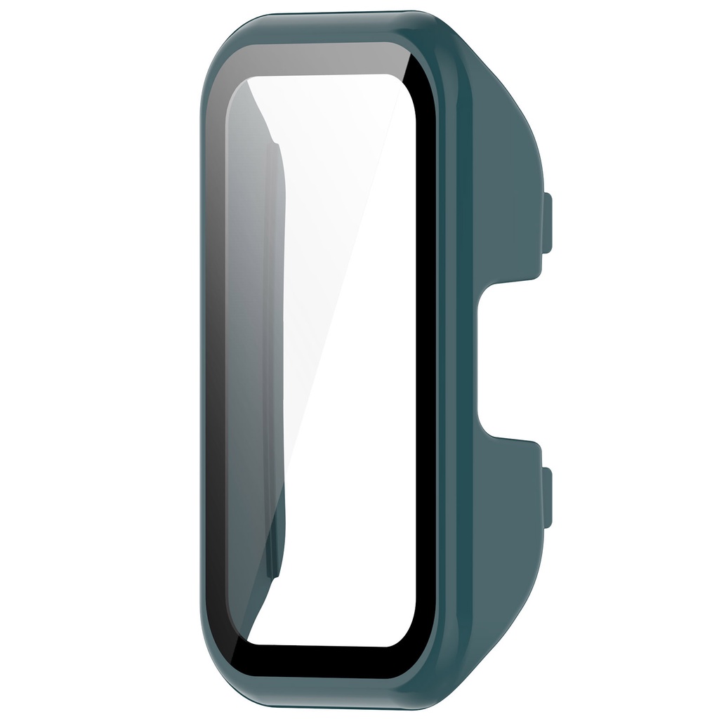 สําหรับ Huawei Band 7 / 8 / 9 เคสป้องกันหน้าจอกระจกนิรภัย / สายซิลิโคน พิมพ์ลาย สายรัดข้อมือสมาร์ทวอทช์