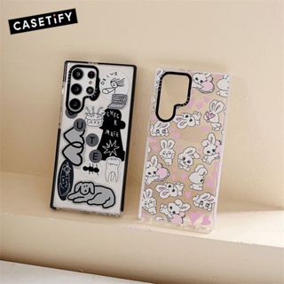 เคสโทรศัพท์มือถือแบบใส ลายกระต่าย สุนัข สําหรับ Samsung Galaxy S20 S21 S22 S23 Ultra S20+ S21+ S22+ S23 Plus