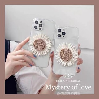 เคสโทรศัพท์มือถือ แบบใส ลายดอกทานตะวัน สําหรับ Iphone Apple X XR XS max 14 pro max 11 12 13pro 7 8 Plus 5 5s se 6 6S se