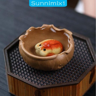 [Sunnimix1] รูปปั้นปลาทอง ขนาดเล็ก งานฝีมือ สําหรับตกแต่งสวน ตู้หนังสือ ห้องนอน