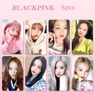 Ellen การ์ดโลโม่ BLACKPINK Jisoo Rose Jennie Lisa สําหรับเก็บสะสมรูปภาพ 6 ชิ้น ต่อชุด