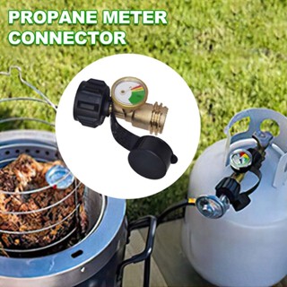 Propane Tank Gauge Level Indicator, Leak Detector, Gas Pressure Meter for RV Camper,with Type 1 Connection