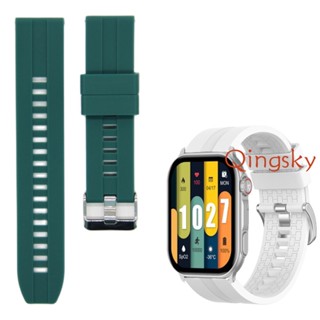 Kieslect Ks Pro สายรัดข้อมือซิลิโคน Smart Call Watch Strap Ks Kieslect Smart Watch Strap   สายนาฬืกาข้อมือ