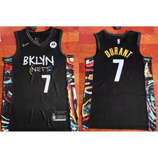 เสื้อกีฬาแขนสั้น ลายทีม NBA Kriss Durant Brooklyn Nets 2021 942771