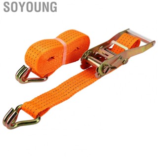 Soyoung Ratchet Strap  Abrasion Resistant 6mx50mm Heavy Duty Tie Down Straps for Trailer