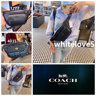 Heritage Belt Bag C1277 C4035 หนังแท้ ผู้ชาย ผู้หญิง กระเป๋าคาดอก COAC H กระเป๋าสะพายข้าง