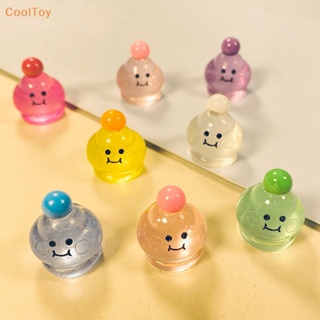 Cooltoy เครื่องประดับเรซิ่น เรืองแสง ขนาดเล็ก ลายการ์ตูนน่ารัก สีแคนดี้ สําหรับตกแต่งรถยนต์ ขายดี 5 ชิ้น