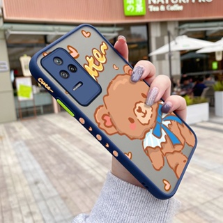 เคสซิลิโคนนิ่ม แบบใส ขอบสี่เหลี่ยม กันกระแทก สําหรับ Xiaomi Poco F4 Redmi K50 Pro K40s