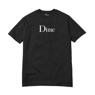 เสื้อยืดแขนสั้น ผ้าฝ้าย พิมพ์ลายโลโก้ตัวอักษร DIME Classic LOG0 สไตล์คลาสสิก สําหรับผู้ชาย และผู้หญิง