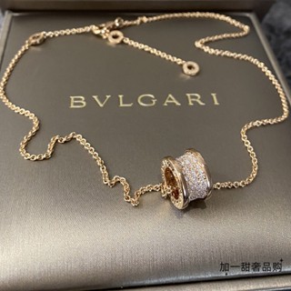 [พร้อมส่ง] Bvlgari Bvlgari B.ZERO1 สร้อยคอ จี้เพชร ขนาดใหญ่ สีโรสโกลด์ แฟชั่นฤดูใบไม้ผลิ สําหรับผู้หญิง