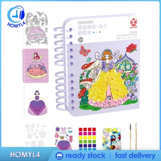 [Homyl4] หนังสือสติกเกอร์ ลายสีน้ํา สําหรับเด็ก อายุ 3 ปีขึ้นไป