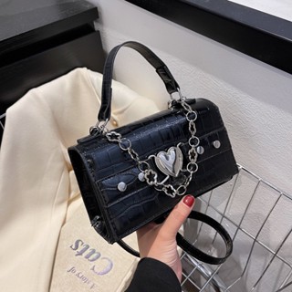 Spot# niche design hot girl sweetheart casual new handbag sweet cool girl style chain shoulder crossbody small square bag 8jj