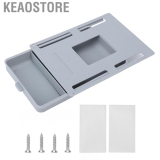 Keaostore Cotton Swabs Box Under Desk Drawer Gray Compact Multifunctional Stickup Table Handle Storage Microbrush For