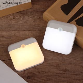 Xotomj โคมไฟ Led ทรงสี่เหลี่ยม ชาร์จ Usb สําหรับห้องนอน ห้องครัว บันได ทางเดิน ตู้เสื้อผ้า