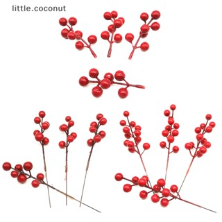 [little.coconut] ช่อผลไม้จําลอง สีทอง สีแดง 12 หัว สําหรับตกแต่งคริสต์มาส