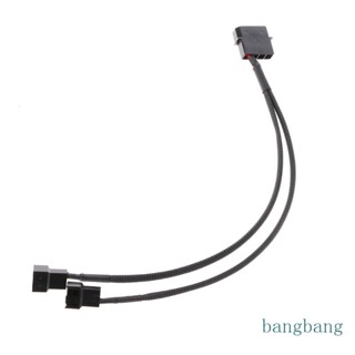 Bang 4-Pin Molex Male to 3-Pin 4-Pin PWM USB ปลอกพัดลม อะแดปเตอร์พาวเวอร์เคเบิล สําหรับเคสพัดลม อะแดปเตอร์เชื่อมต่อสายเคเบิล