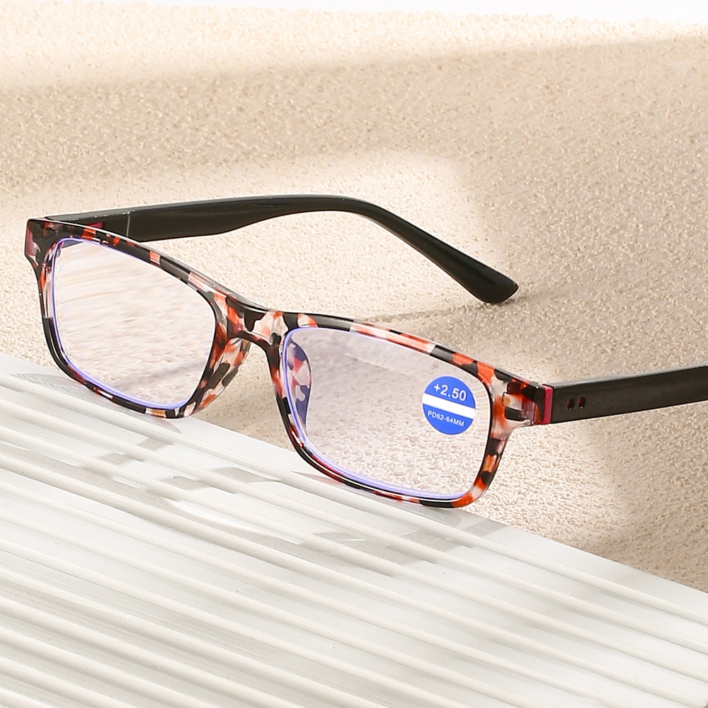 Zy1827 1 ชิ้น PC Squared กรอบ Blue Light Blocking Presbyopia Unisex ผู้ชายผู้หญิงแว่นตาอ่านหนังสือ