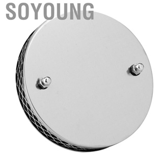 Soyoung Air Intake Filter Aluminum Alloy Inlet Cleaner High Efficiency Pancake Type Strength Rustproof for