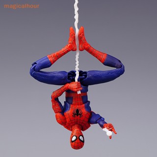 Magicalhour^^ ตุ๊กตาฟิกเกอร์ Spider-Verse Action SV Parallel Universe Fat Peter Parker Spider Man ของเล่นสําหรับเด็ก