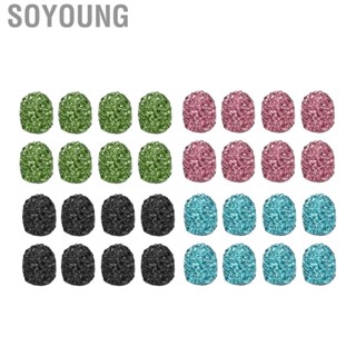 Soyoung Wheel Valve Stem Cover  Universal Car Tire Cap Sparkling Rhinestone Handmade for Modification