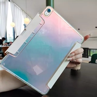 เคสอะคริลิค กันงอ พร้อมช่องใส่ปากกา สําหรับ Ipad Air 5 Air 4 10.9 9th 10.2 8th Gen 7th Pro 12.9 2021 2020 2018 10th 2022 10.9 นิ้ว Pro 11 2022