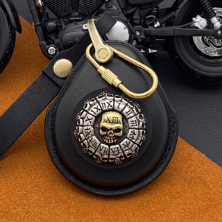 เคสกุญแจรีโมทรถจักรยานยนต์ หนังวัวแท้ สไตล์เรโทร สําหรับ Harley Davidson X48 883 1200