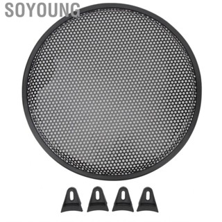 Soyoung 12 Inch Speaker Grill  Subwoofer Circle Cover Easy Installation for Car