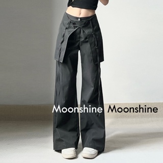 Moon  กางเกงขายาว คาร์โก้ กางเกง เชือกอเมริกันคลาสิค Cargo pants 2023 NEW 072163 Comfortable ทันสมัย คุณภาพสูง ทันสมัย A90M054 36Z230909