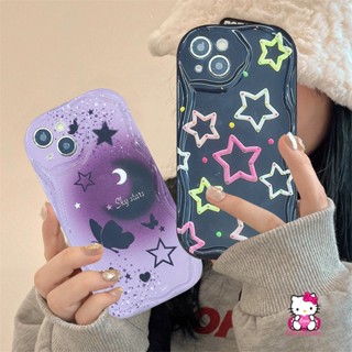 เคสโทรศัพท์มือถือนิ่ม ขอบโค้ง ลายผีเสื้อ ดาว 3D สําหรับ Realme C53 C55 C33 C25Y C31 C21Y C25s C12 C25 C21 C15 C35 C1 C3 C17 C20A C20 C2 C11 C30 7i 5s 5i 9i 5 6i