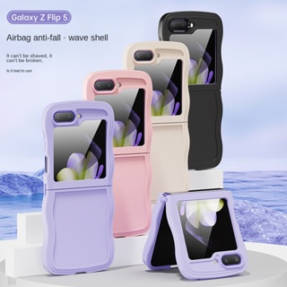 เคสโทรศัพท์ซิลิโคน แบบนิ่ม กันกระแทก หรูหรา สําหรับ Samsung Galaxy Z Flip 5 Flip5 5G 2023