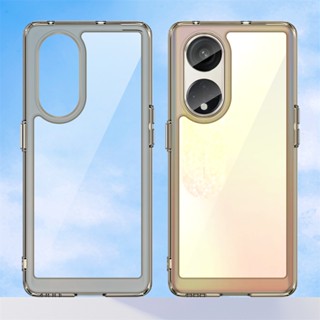 เคสโทรศัพท์มือถือ PC TPU โปร่งแสง กันกระแทก สําหรับ Oppo Reno 8T 5G 4G