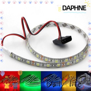 Daphne สายไฟ LED 60 ดวง DC 12V 100 ซม. ยืดหยุ่น สําหรับติดพื้นหลังรถยนต์