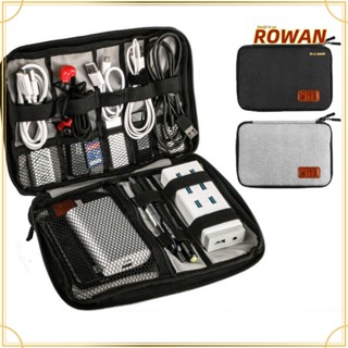 ROWANS กระเป๋าจัดเก็บสายชาร์จ Usb หูฟัง สายเคเบิ้ล แบบพกพา