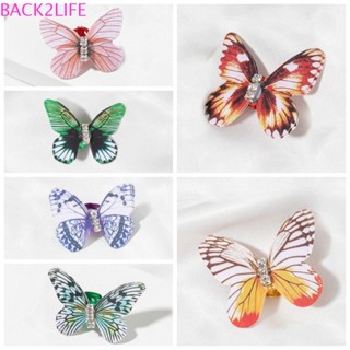 Back2life 2 ชิ้น / เซต ลูกปัดเดรดล็อก ผีเสื้อ โลหะ ที่มีสีสัน ถักเปีย ผม ลูกปัด DIY เสน่ห์ ตกแต่ง เร็กเก้ แหวนผม ผู้หญิง / เด็กผู้หญิง / เด็ก