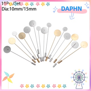 Daphs 10 ชิ้น / เซต เข็มกลัด เครื่องประดับแฟชั่น ทํากล้อง งานฝีมือ Diy