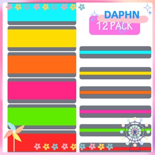 DAPHS ที่คั่นหนังสือ เครื่องเขียน 12 ชิ้น 12 ชิ้น