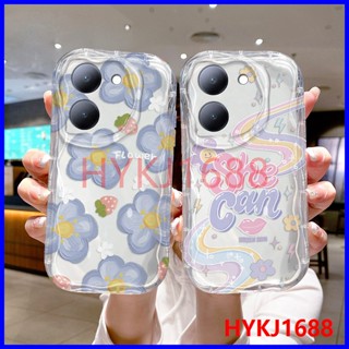 เคส Vivo Y36 5G tpu ใส ครีม เคสนิ่ม สําหรับคู่รัก แฟชั่น เคสโทรศัพท์ NYW