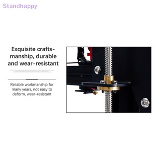 Standhappy ใหม่ สกรูตะกั่ว สเตนเลส T8 THSL-300-8D ทรงสี่เหลี่ยมคางหมู T8 CNC พร้อมน็อตหน้าแปลน ทองเหลือง คุณภาพสูง สําหรับเครื่องพิมพ์ 3D